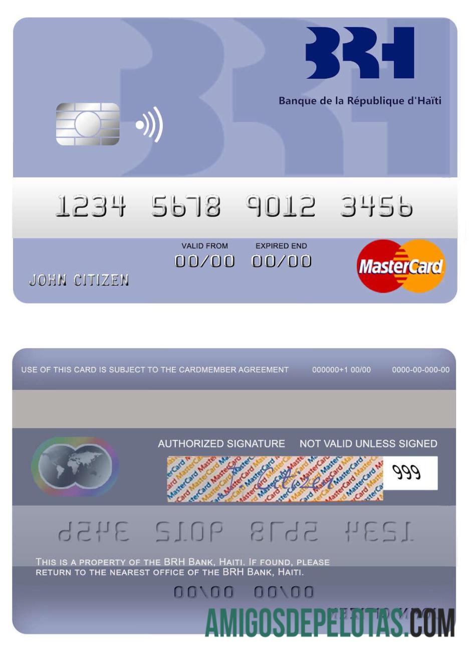 Mastercard do banco Haiti Badh baixar para verificação